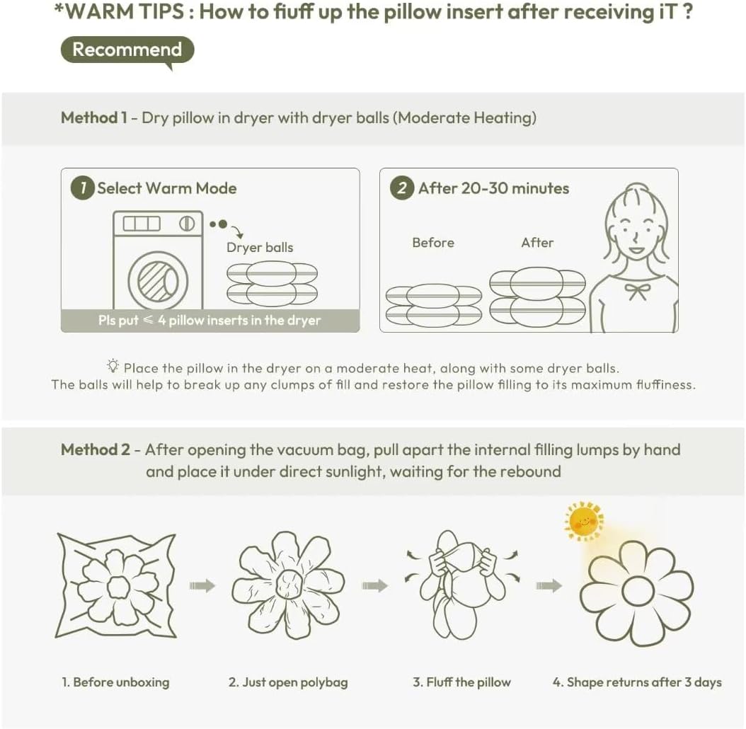 Flower Throw Pillow