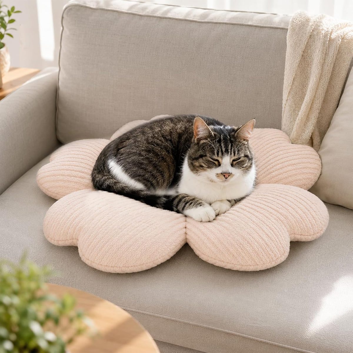 Flower Throw Pillow