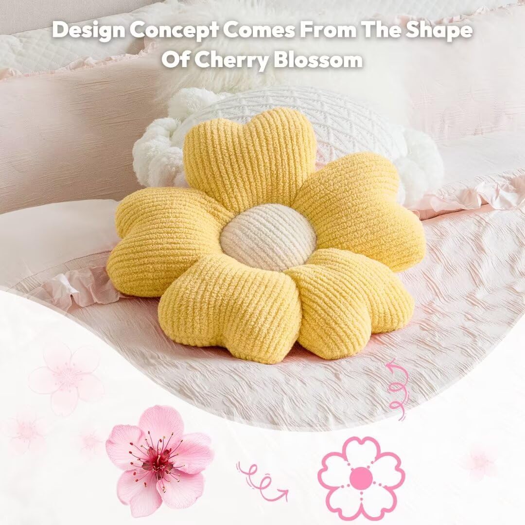 Flower Throw Pillow