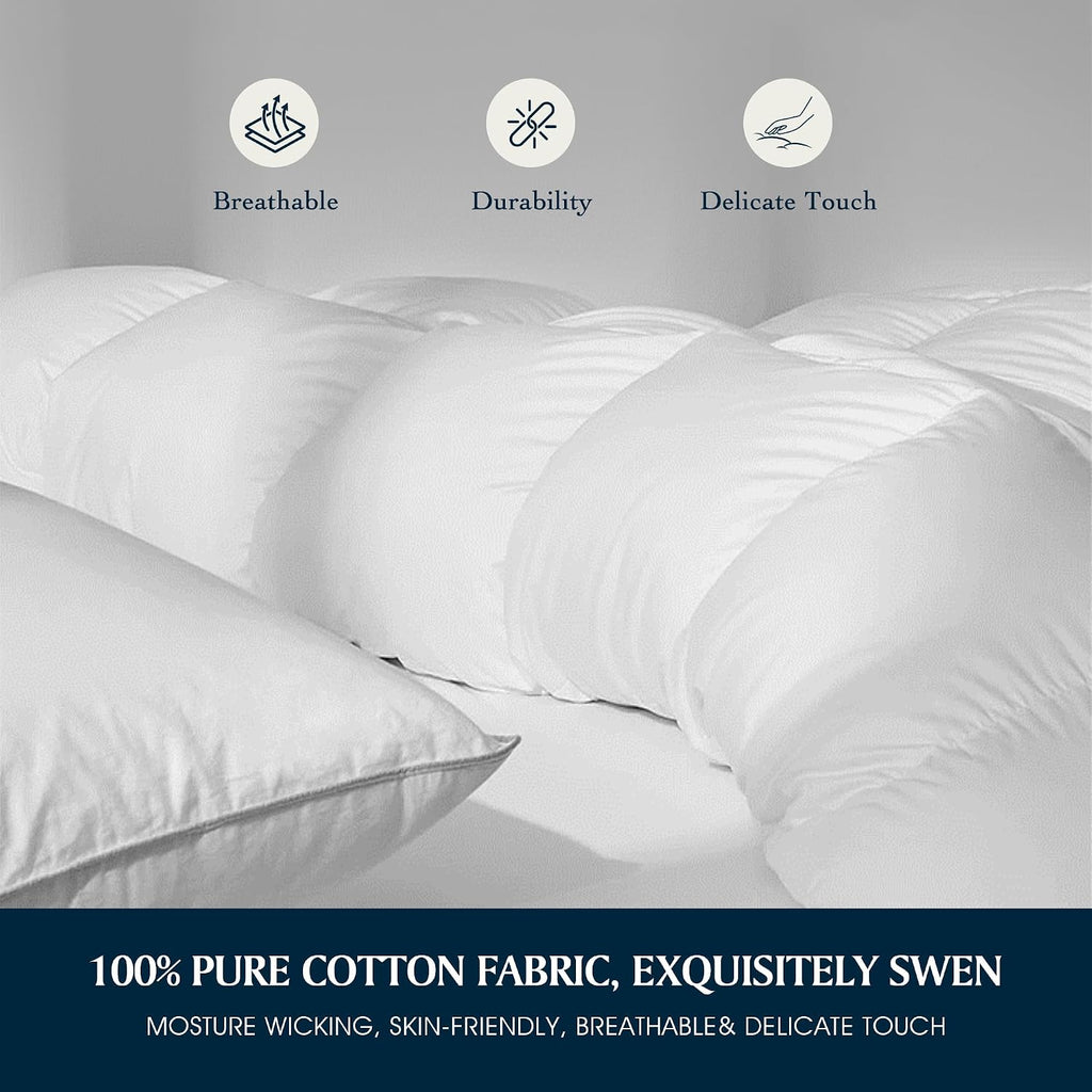 Goose Feather Down Fiber Cotton Comforter
