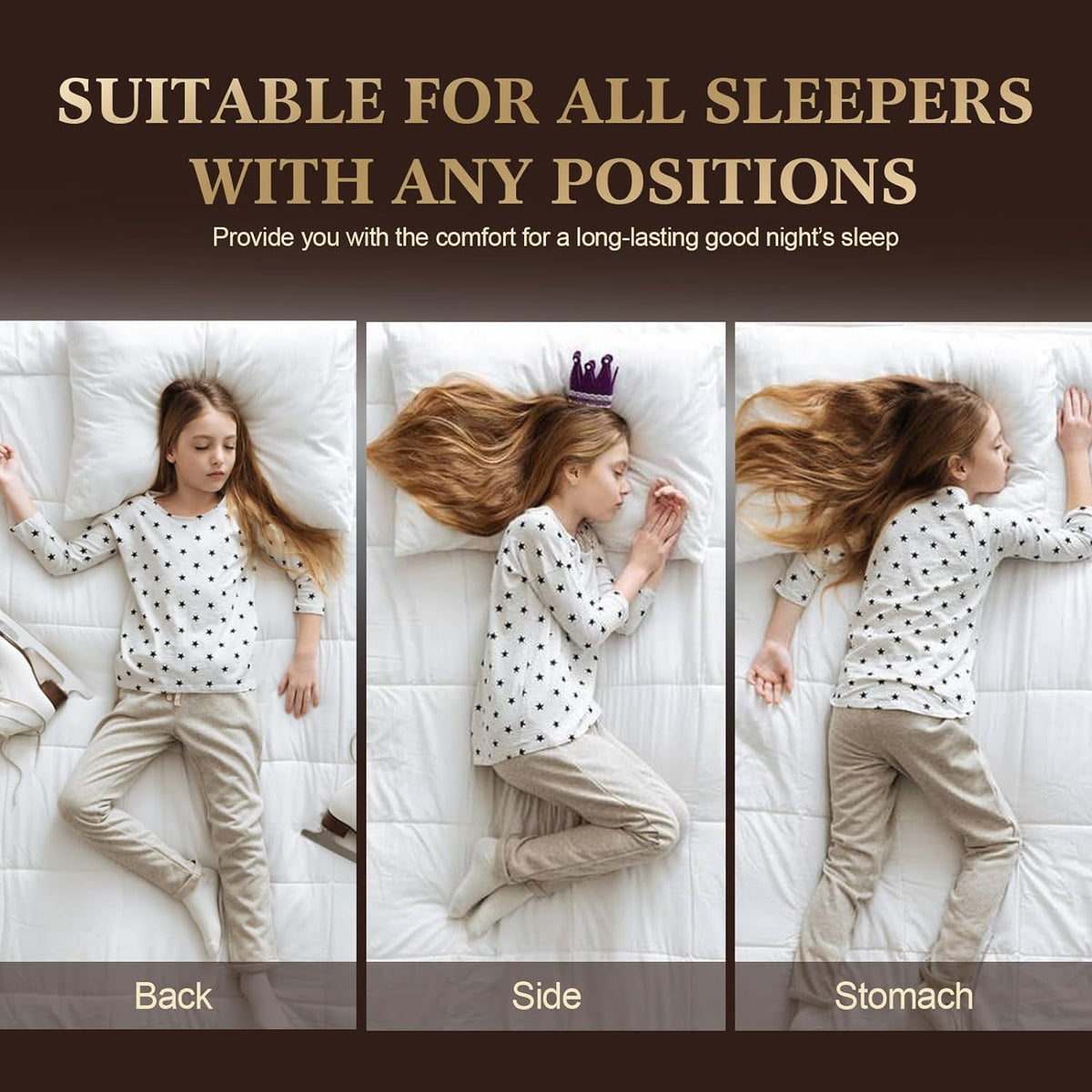 Hotel Collection Pillows 2 Pack with Cotton Cover