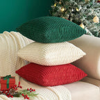Boho Striped Tufted Throw Pillow Covers
