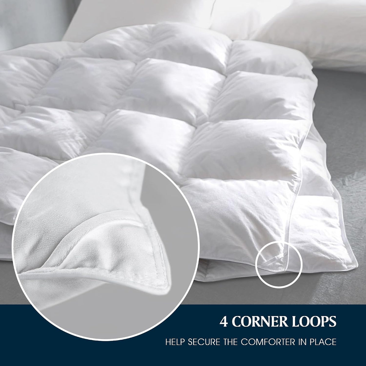 Goose Feather Down Fiber Cotton Comforter
