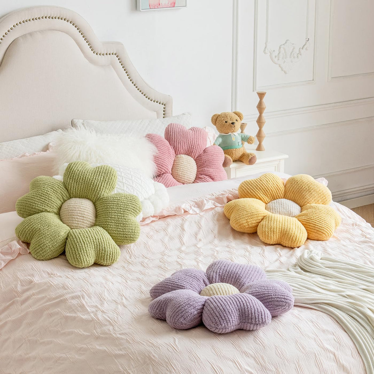 Flower Throw Pillow
