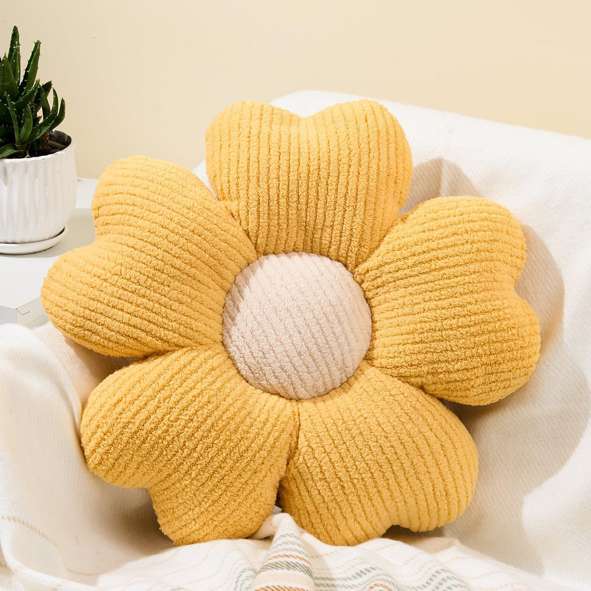 Flower Throw Pillow