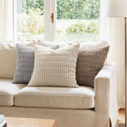 Boho Striped Tufted Throw Pillow Covers